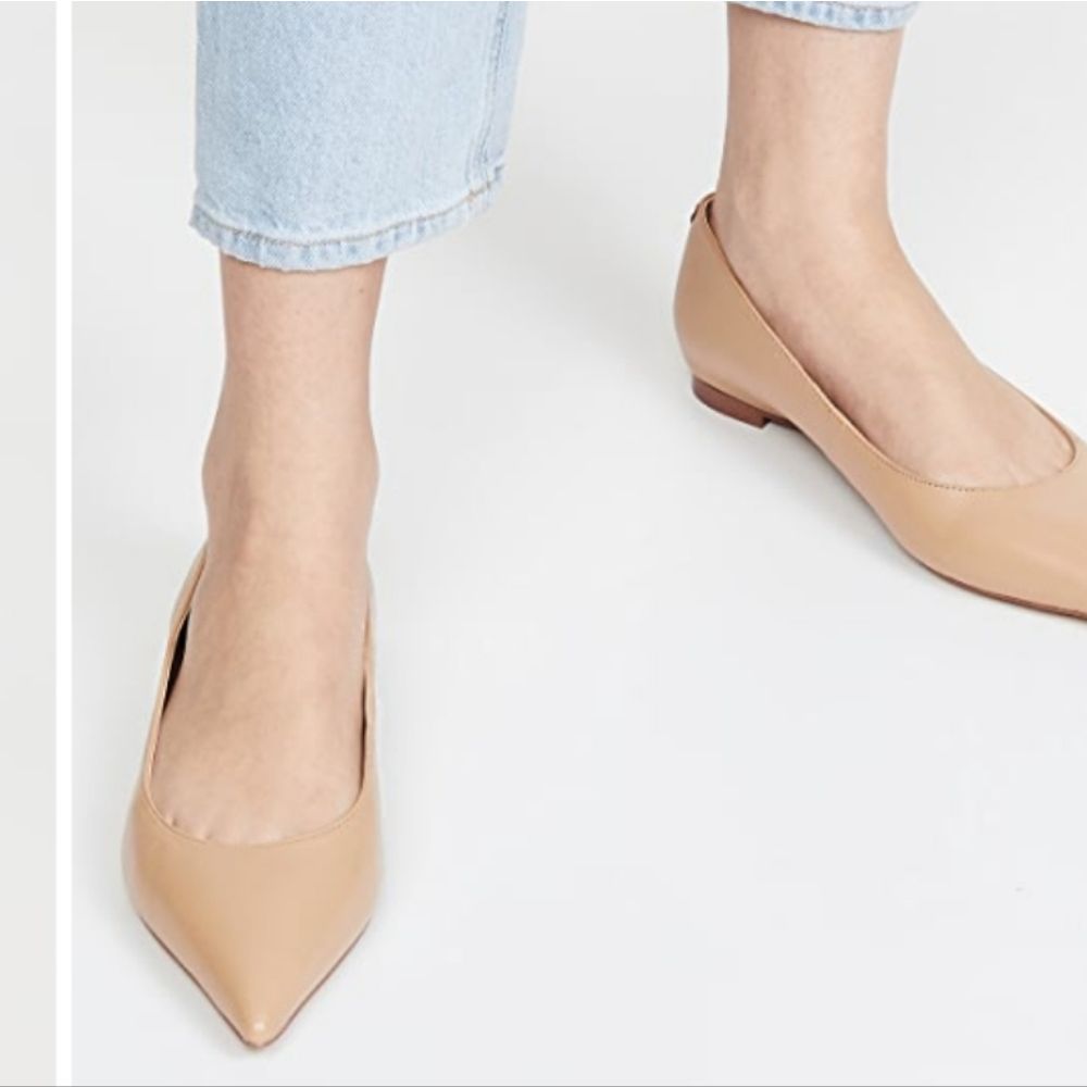 SAM EDELMAN LEATHER POINTED TOE WOMEN"S FLAT SHOE